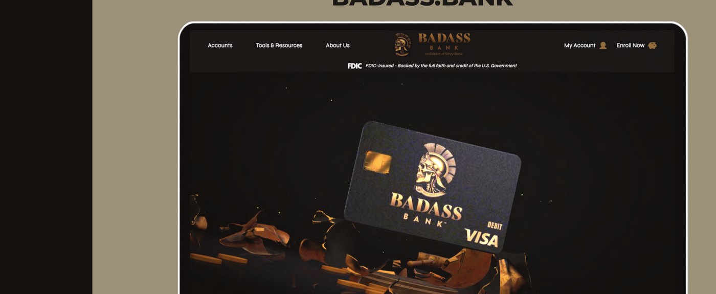 Badass Bank website