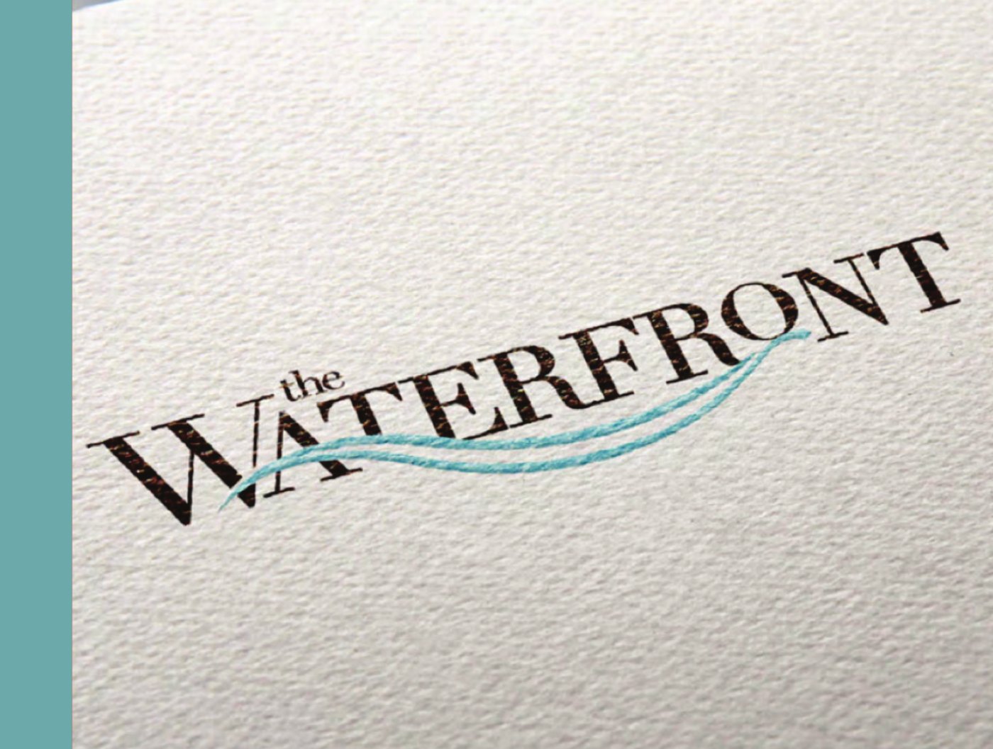 The Waterfront letterpress wordmark